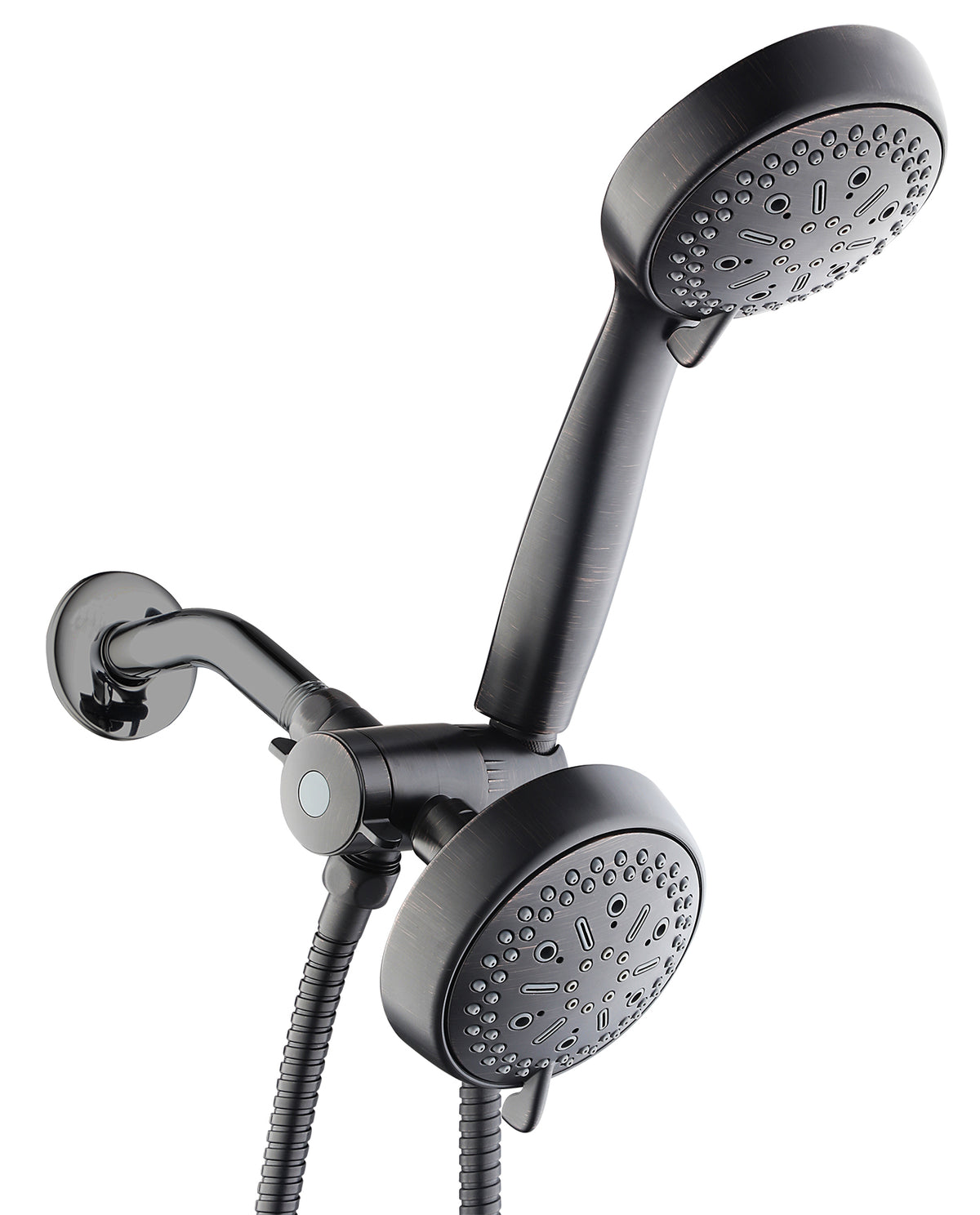 6 Function Massage Shower Head & Hand Shower Combo - Rubbed Bronze ...