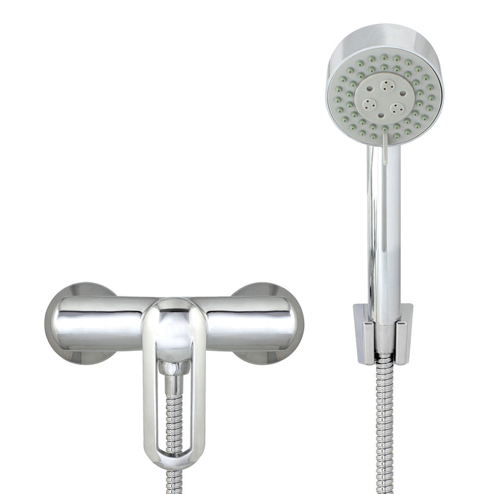 European Modern Style Shower Mixer with Hand Shower Set - Lift Handle