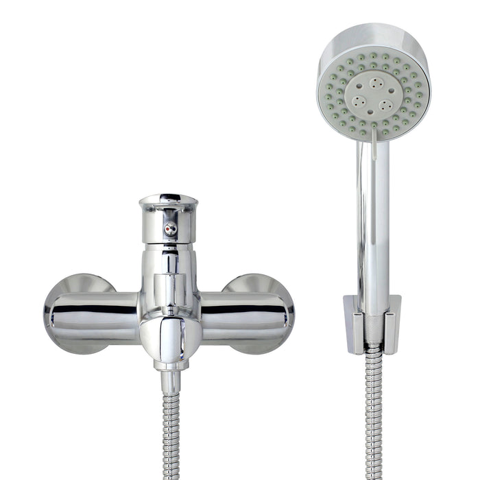 European Modern Style Tub & Shower Mixer with Hand Shower Set - Lift Handle