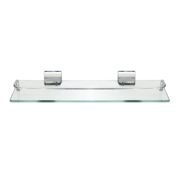 Glass Wall Shelf - Polished Chrome