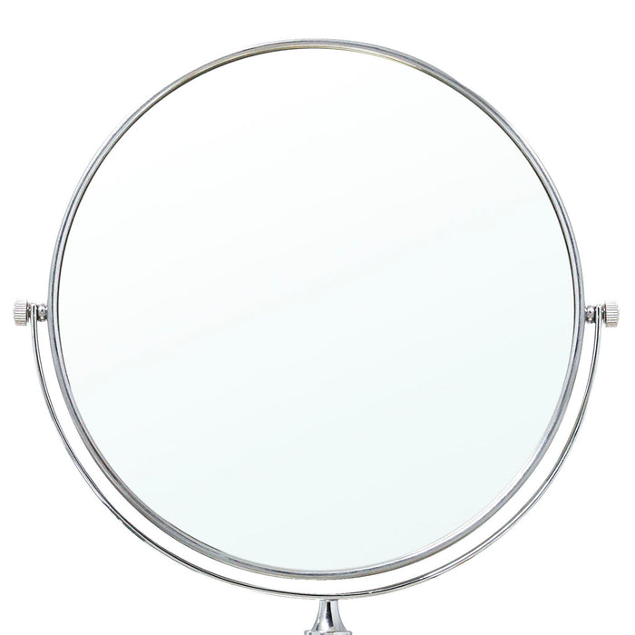 Wall Mounted 8" Double Sided Mirror 1X-3X - Polished Chrome