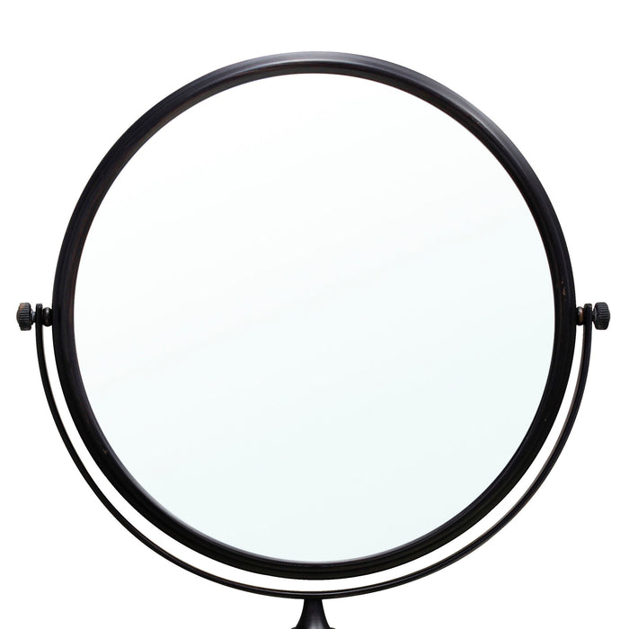 Wall Mounted 8" Double Sided Mirror 1X-3X - Rubbed Bronze