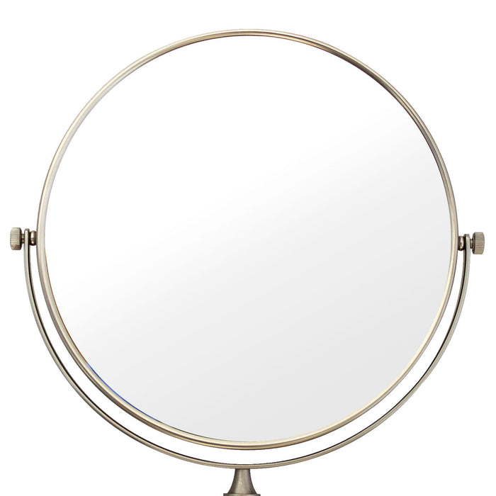 Wall Mounted 8" Double Sided Mirror 1X-3X - Satin Nickel