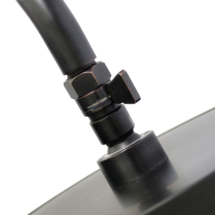 Volume Control and Shut Off Valve - Rubbed Bronze